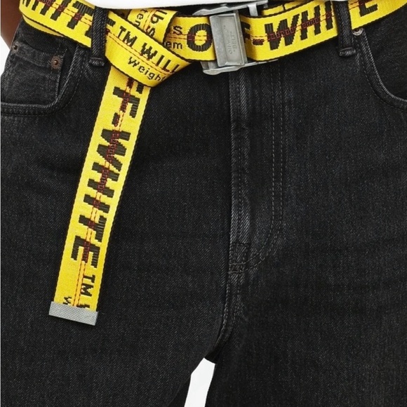 Off White Classic Industrial yellow belt - Picture 3 of 4